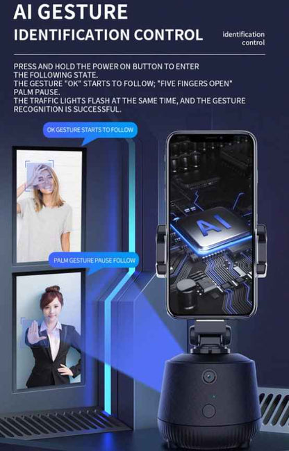 AI Gesture Recognition & Tracking Desktop Tripod