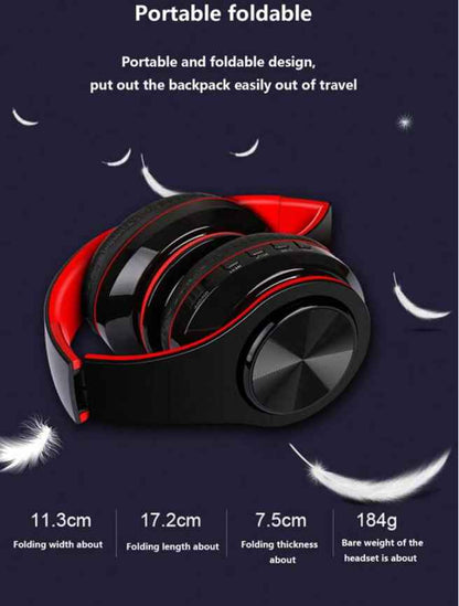 Noise Cancelling Over Ear Sports Earphone With Mic FM Radio Game Headset Compatible With IOS/Android