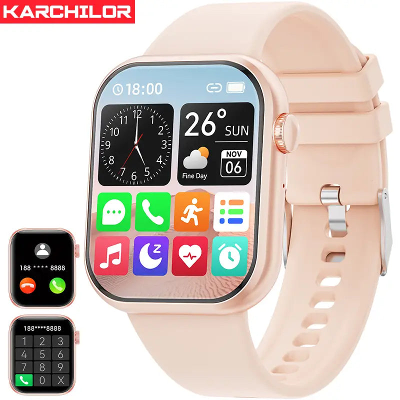 Multifunctional Sports Smartwatch With Phone Call & Message Notification