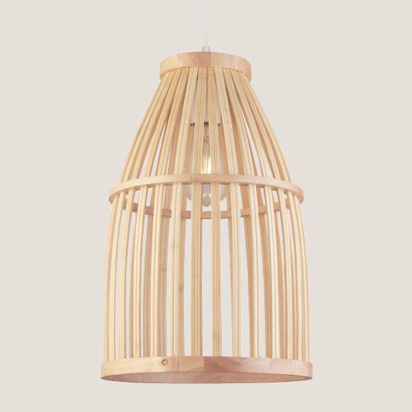 LIGHT FIXTURES HANGING SIMPLE E27 Φ290X445 WOOD