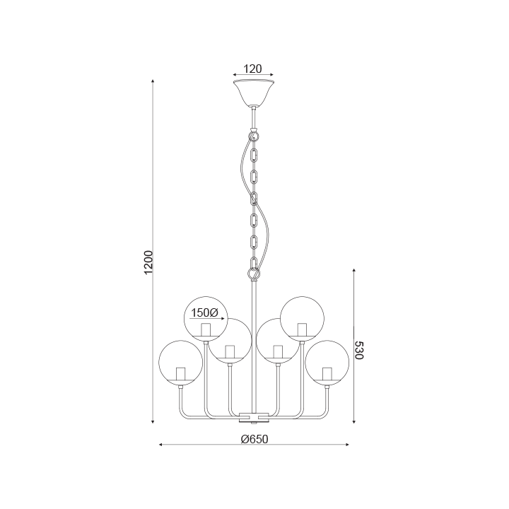 Pendant Lamp E14 Multilight