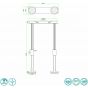 Pendant LED Lamp 2x9W Aluminum