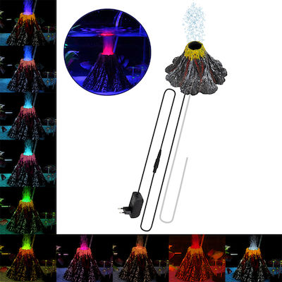 Aquarium Light & Oxygenator / Bubble Mechanism Φ15cm LED 6W 180° AC 230V Waterproof IP68 with Automatic Color Changing Colorful RGB