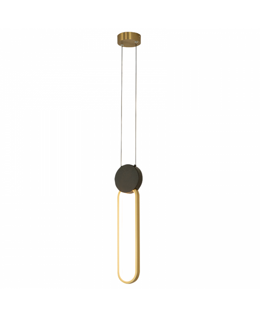 PENDANT LED LIGHT 13W 3000K ALUMINIUM-SILICON,GOLD-BLACK