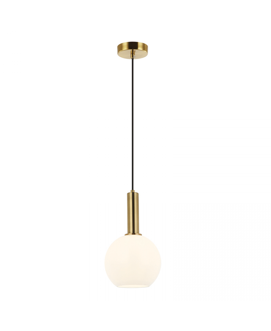 PENDANT LIGHT 1XE27 MAX 40W OPAL- GOLD MATT
