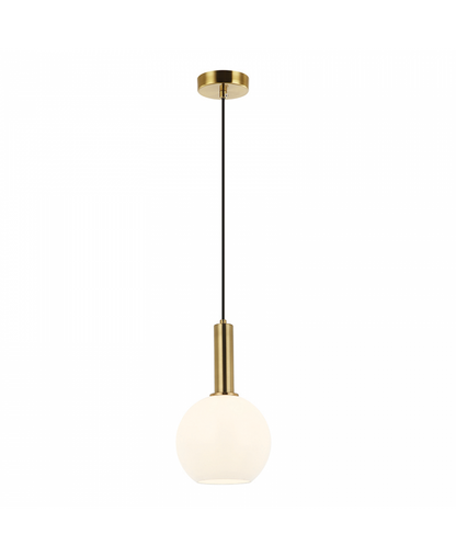 PENDANT LIGHT 1XE27 MAX 40W OPAL- GOLD MATT