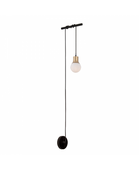 WALL LAMP 1XG9 BLACK-GOLD