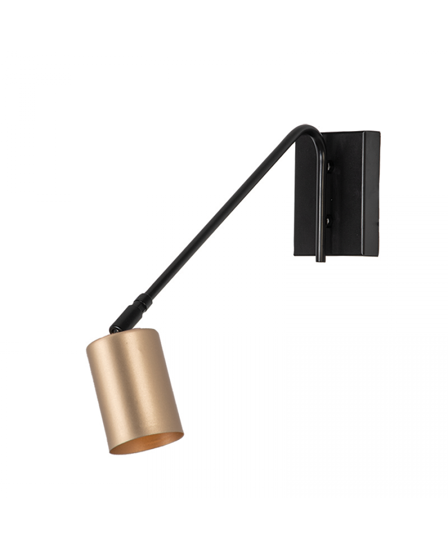 WALL LAMP 1XGU10 BLACK-GOLD