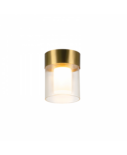 CEILING LIGHT 9W 3000K METAL-GLASS GOLD