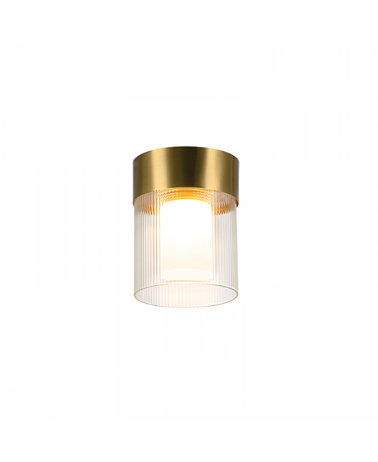 CEILING LIGHT 9W 3000K METAL-GLASS GOLD