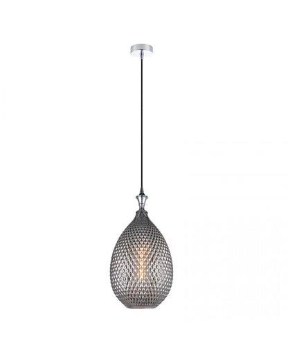 PENDANT LIGHT 1XE27 GLASS SMOKE GRAY