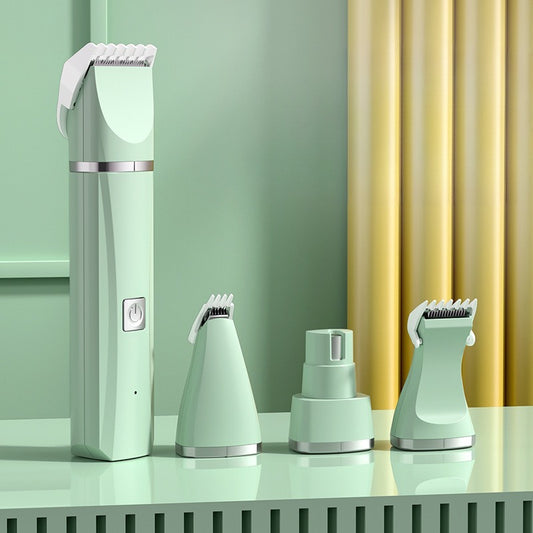 4 In 1 Electric Pet Hair Trimmer, Grooming Clippers Cat Trimer Nail Grinder Professional Rechargeable Haircut Machine For Dogs